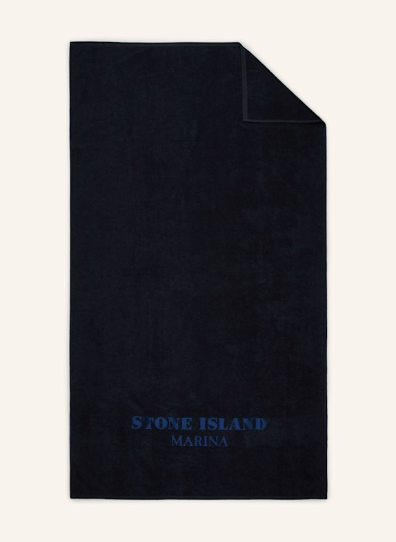 STONE ISLAND MARINA beach towel DARK BLUE