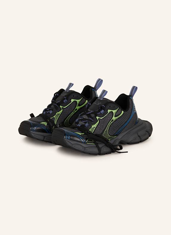 BALENCIAGA Sneaker 3XL DUNKELGRAU/ BLAU/ GRÜN
