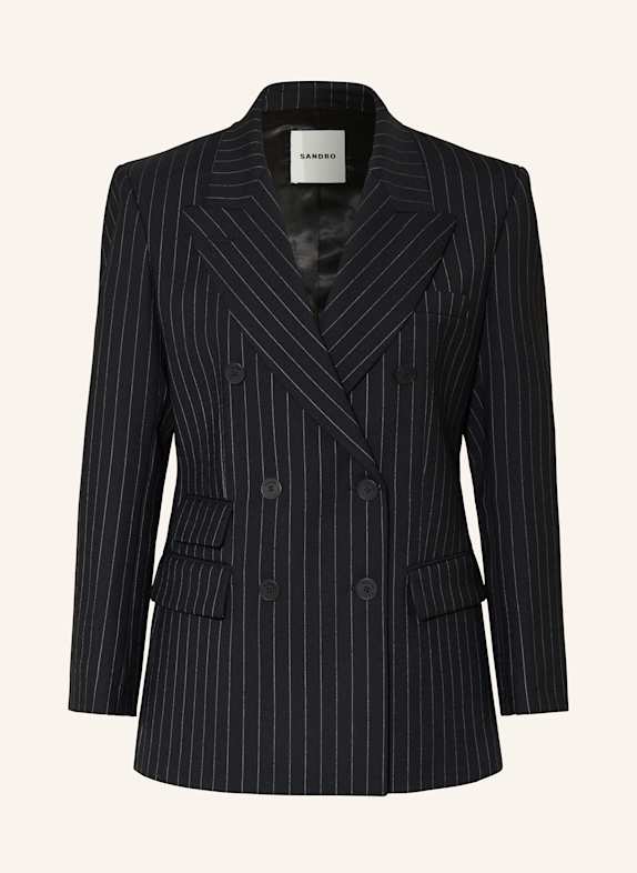 SANDRO Blazer SCHWARZ/ WEISS