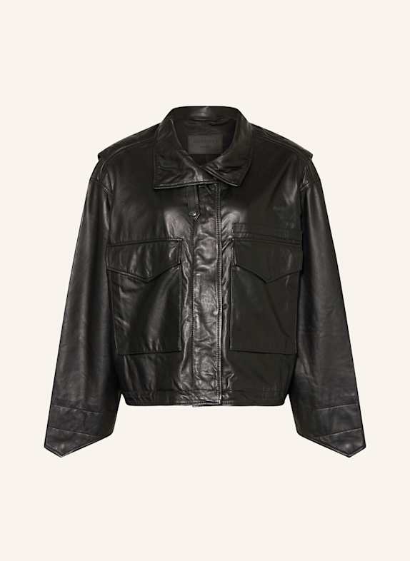 ALLSAINTS Lederjacke CLAY SCHWARZ
