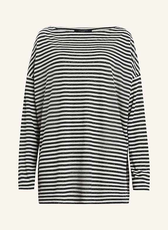 ALLSAINTS Longsleeve RITA SCHWARZ/ TAUPE/ HELLGRAU