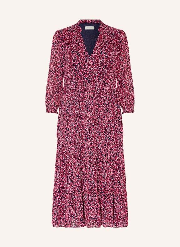 HOBBS Sukienka FREDA z rękawami 3/4 MOCNORÓŻOWY/ RÓŻOWY/ GRANATOWY