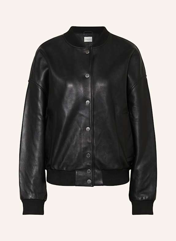 CLAUDIE PIERLOT Lederblouson SCHWARZ
