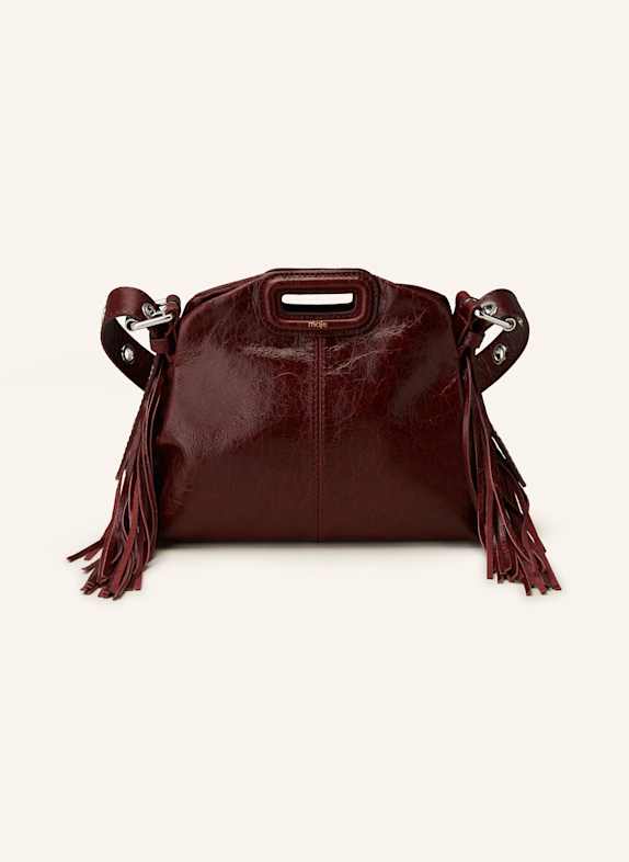 maje Schultertasche DUNKELROT