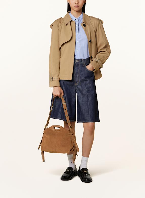 maje Schultertasche CAMEL