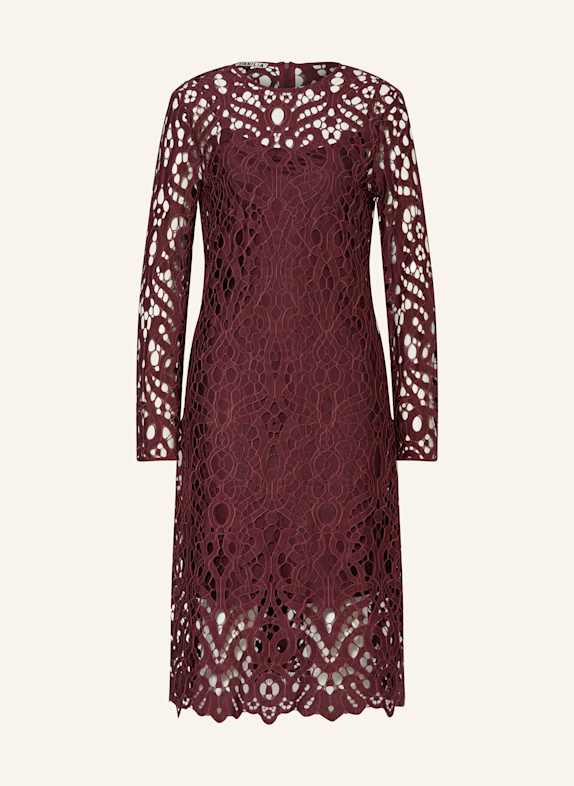 VANILIA Spitzenkleid DUNKELROT