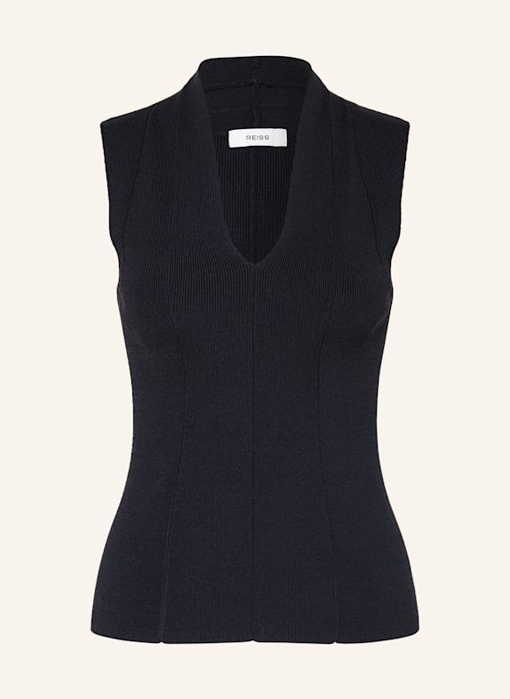 REISS Stricktop KIMMY DUNKELBLAU
