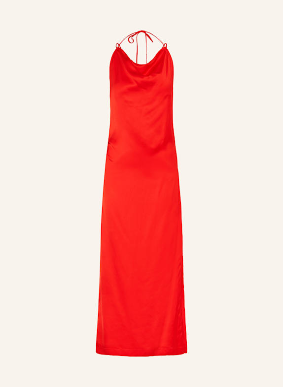 REISS Satinkleid LILAH DUNKELORANGE