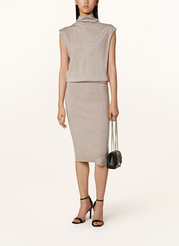 REISS Sukienki koszulowe WEEKEND Max Mara BEŻOWY