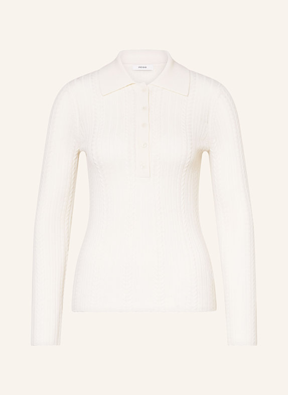 REISS Strick-Poloshirt JADE CREME