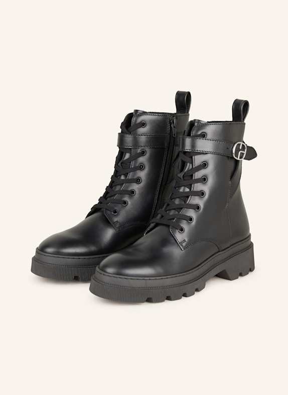 CLAUDIE PIERLOT Schnürboots SCHWARZ
