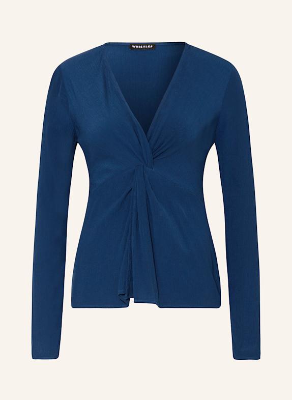 WHISTLES Shirt blouse DARK BLUE
