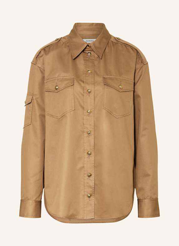 SANDRO Overshirt CAMEL