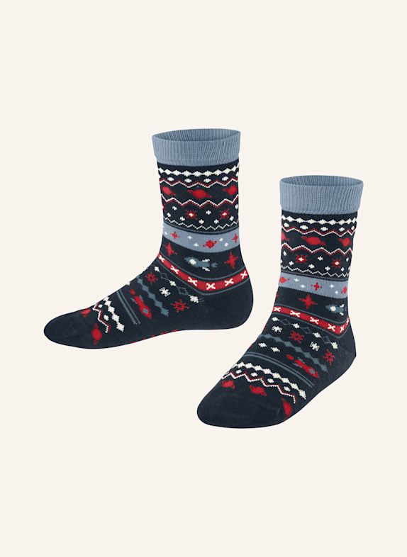 FALKE Socken COSMOS FAIR ISLE 6120 MARINE