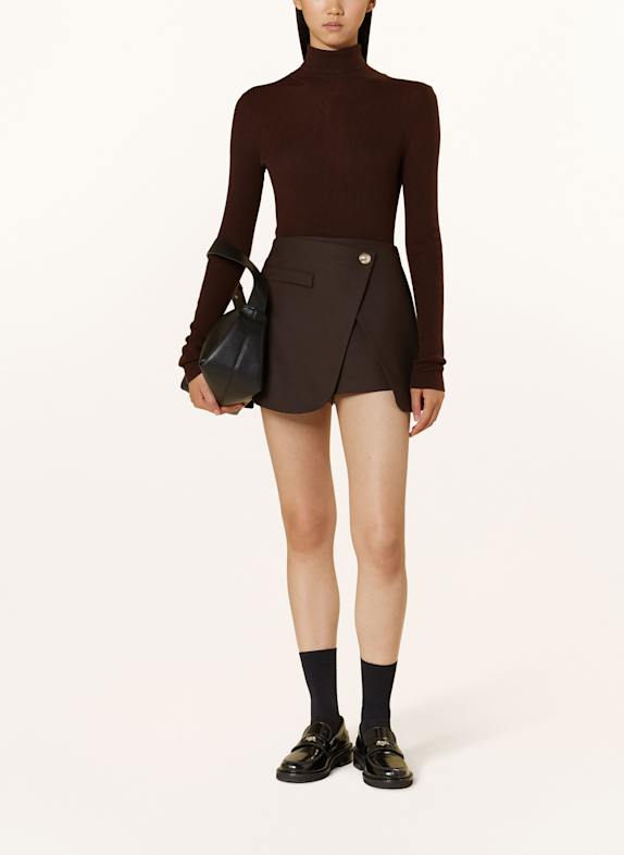 maje Rollkragenpullover DUNKELBRAUN