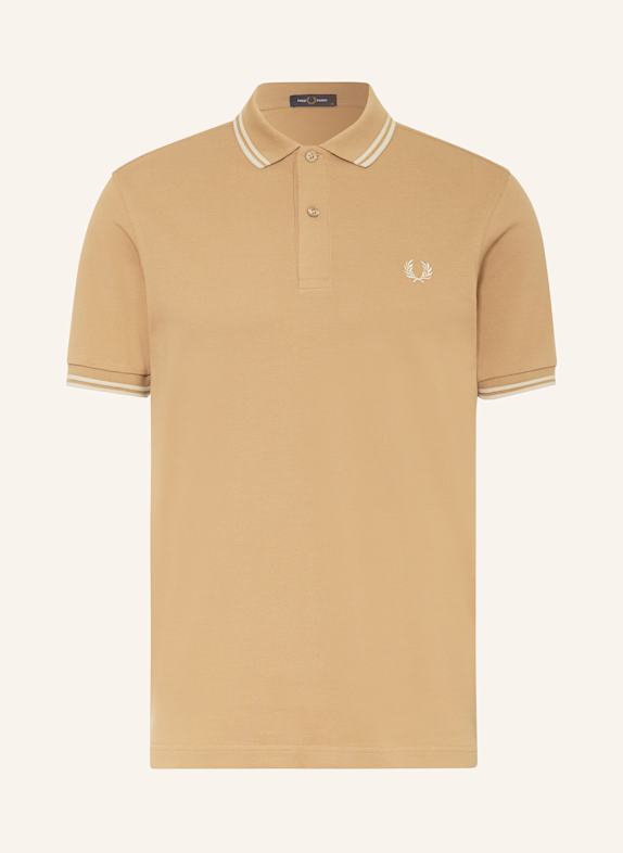 FRED PERRY Piqué polo shirt CAMEL