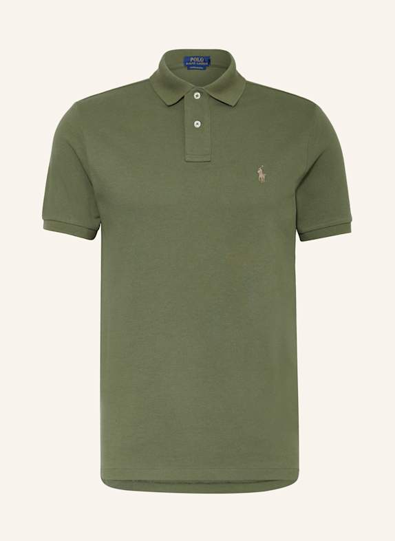 POLO RALPH LAUREN Koszulka polo z piki custom slim fit  ZIELONY