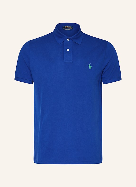 POLO RALPH LAUREN Piqué polo shirt custom slim fit  DARK BLUE