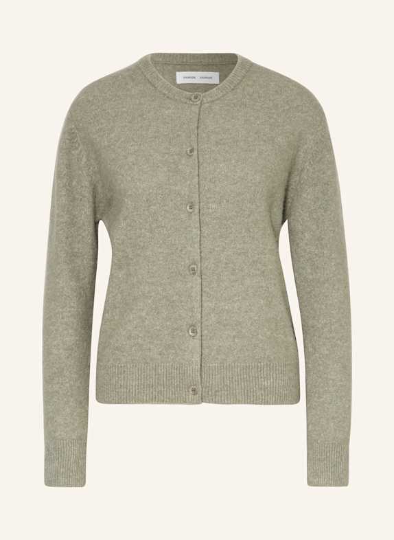 SAMSØE  SAMSØE Strickjacke NOR mit Alpaka OLIV