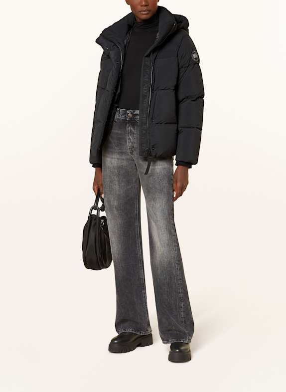CANADA GOOSE Daunenjacke JUNCTION mit abnehmbarer Kapuze  SCHWARZ