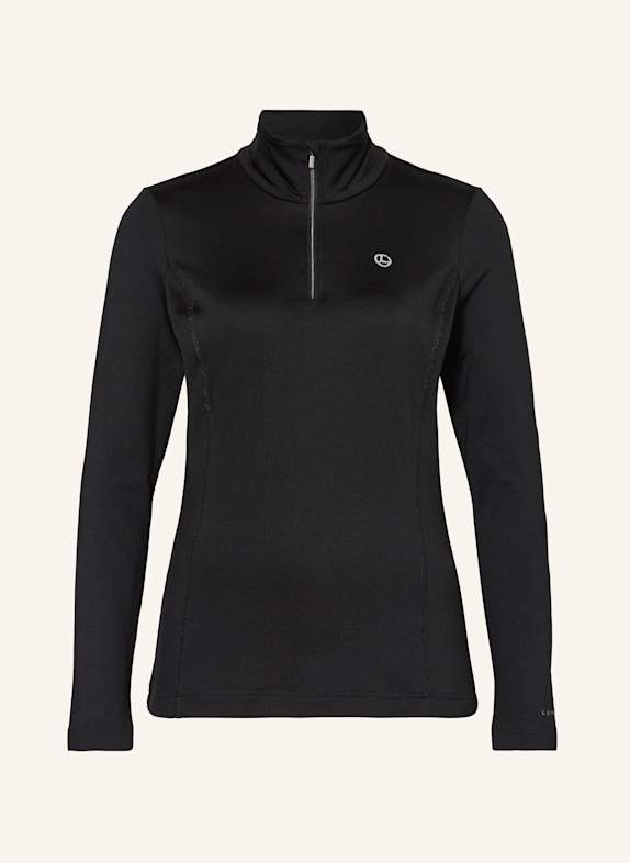 LUHTA Fleecepullover HAILUOTO mit Schmucksteinbesatz SCHWARZ
