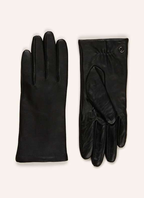 KESSLER Leather gloves  BLACK