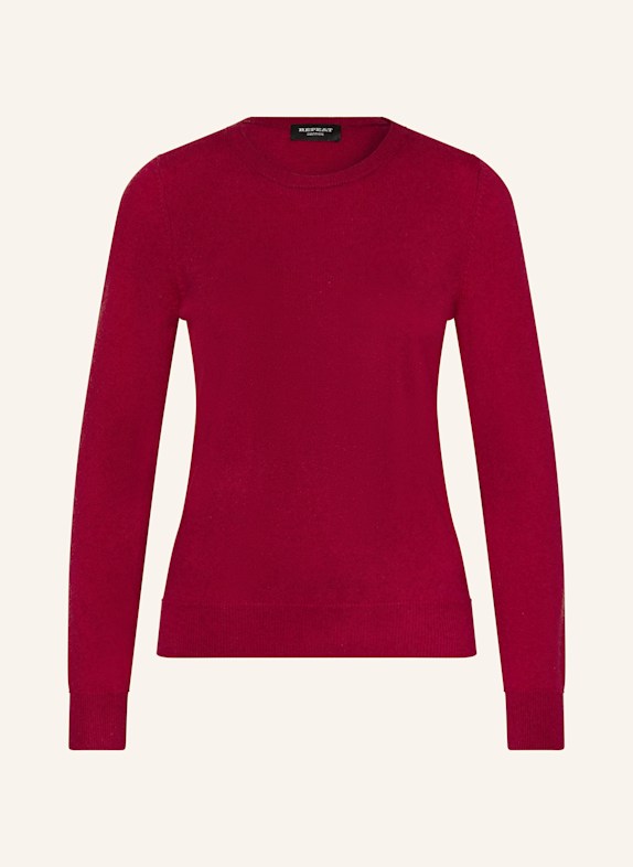 REPEAT Cashmere-Pullover DUNKELROT