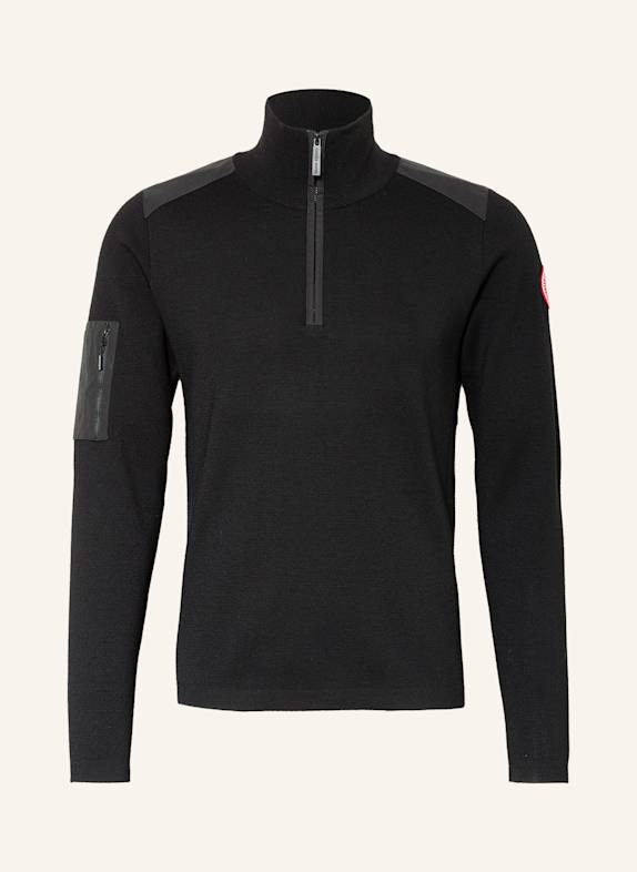CANADA GOOSE Troyer STORMONT im Materialmix  SCHWARZ