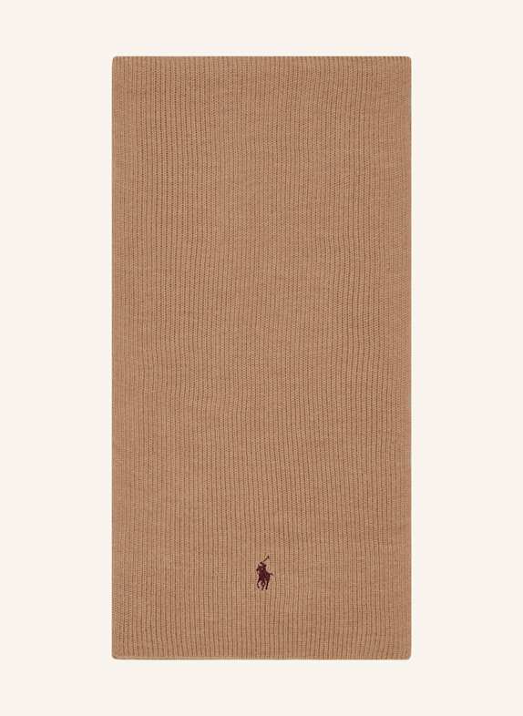 POLO RALPH LAUREN Schal aus Merinowolle CAMEL