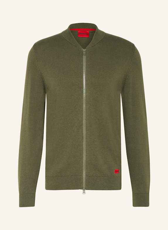 HUGO Cardigan SAN JAQUE OLIVE