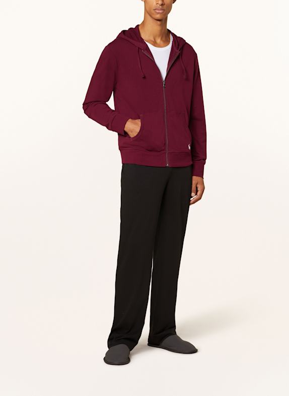 POLO RALPH LAUREN Veste sweat lounge ROUGE FONCÉ
