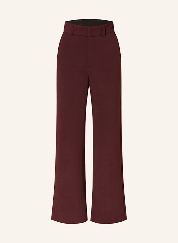 VANILIA Wide leg trousers DARK RED