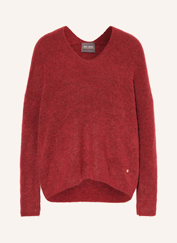 MOS MOSH Axel Arigato bird-patch cotton T-shirt DUNKELROT