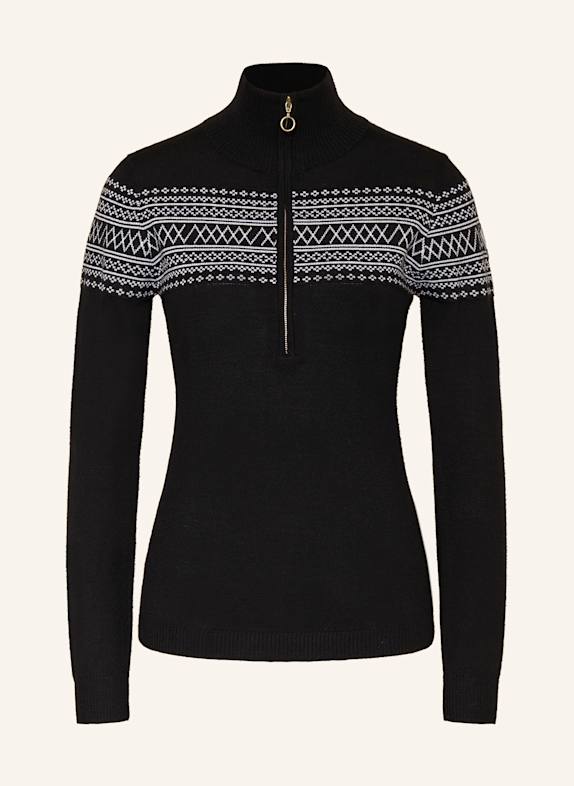 WE NORWEGIANS Undershirt SIGNATURE made of merino wool BLACK/ WHITE