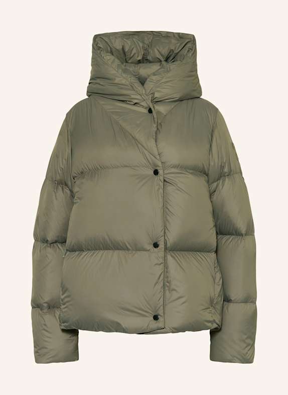 CANADA GOOSE Lehká péřová bunda RHODA TMAVĚ ZELENÁ