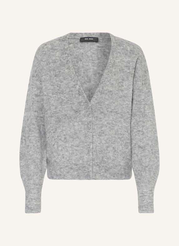 MOS MOSH Oversized-Strickjacke THORA mit Alpaka HELLGRAU