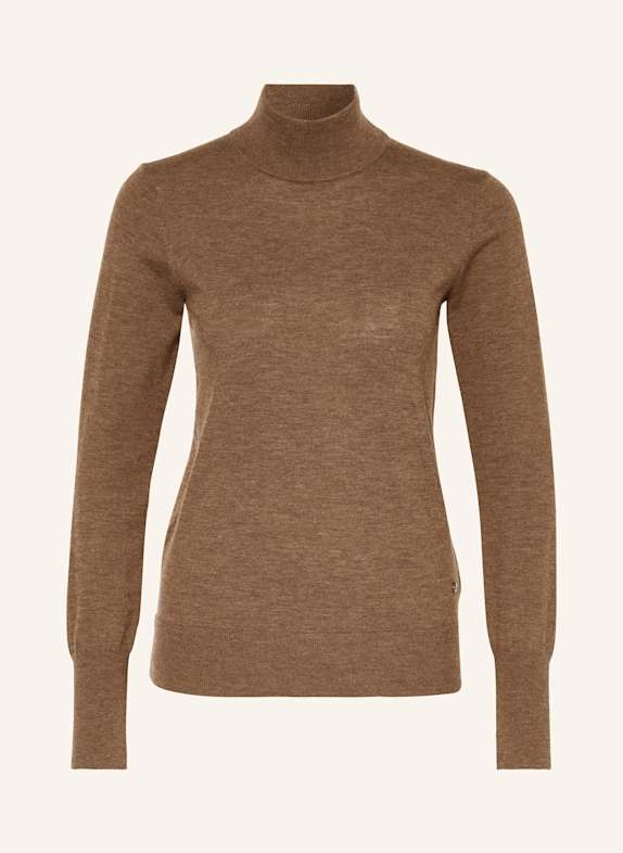 MOS MOSH Rollkragenpullover MMRELENA BRAUN