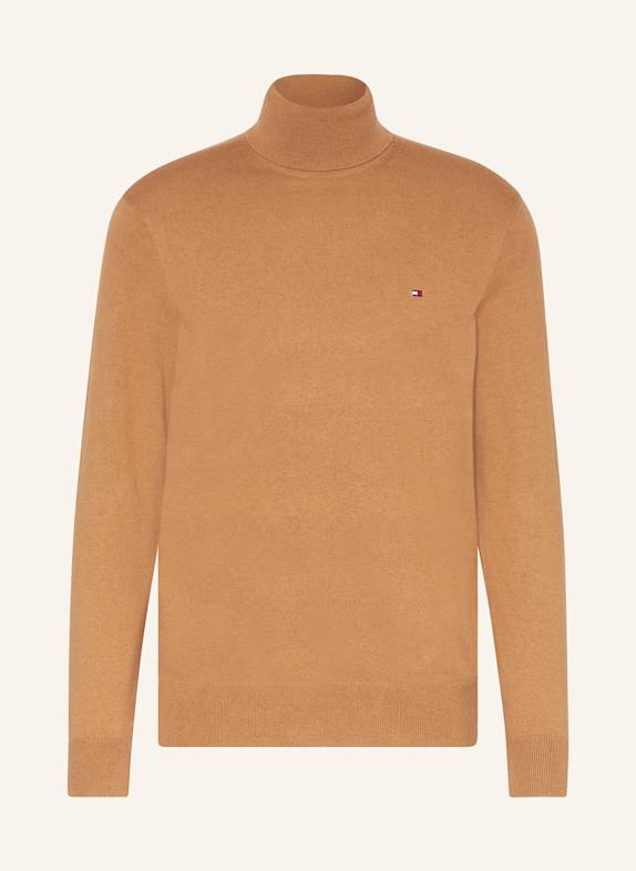 TOMMY HILFIGER Rollkragenpullover BRAUN