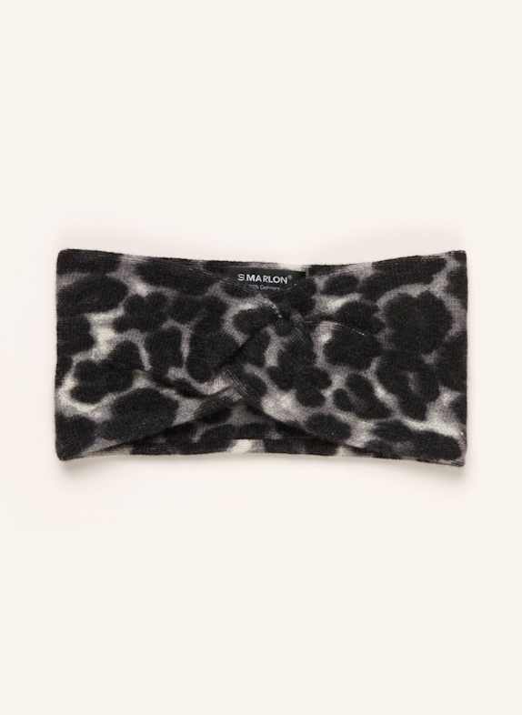 S.MARLON Headband in cashmere GRAY / BLACK