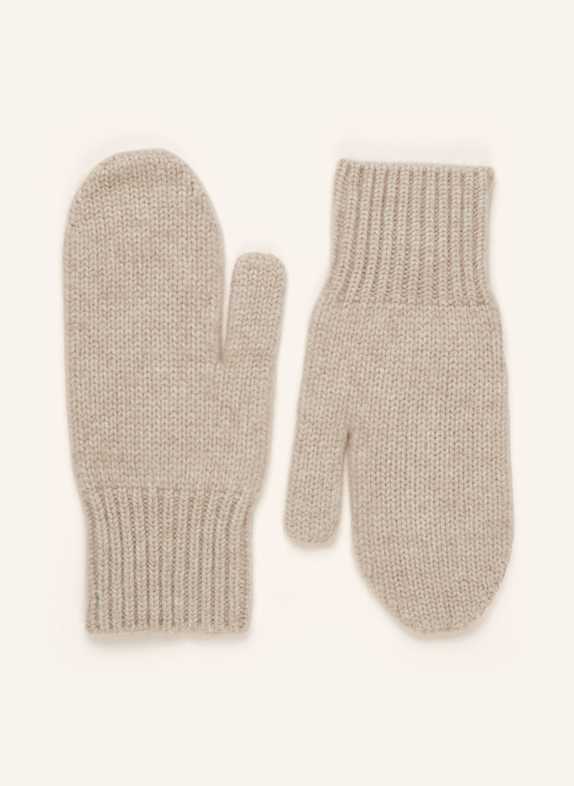 S.MARLON Cashmere-Fäustlinge TAUPE