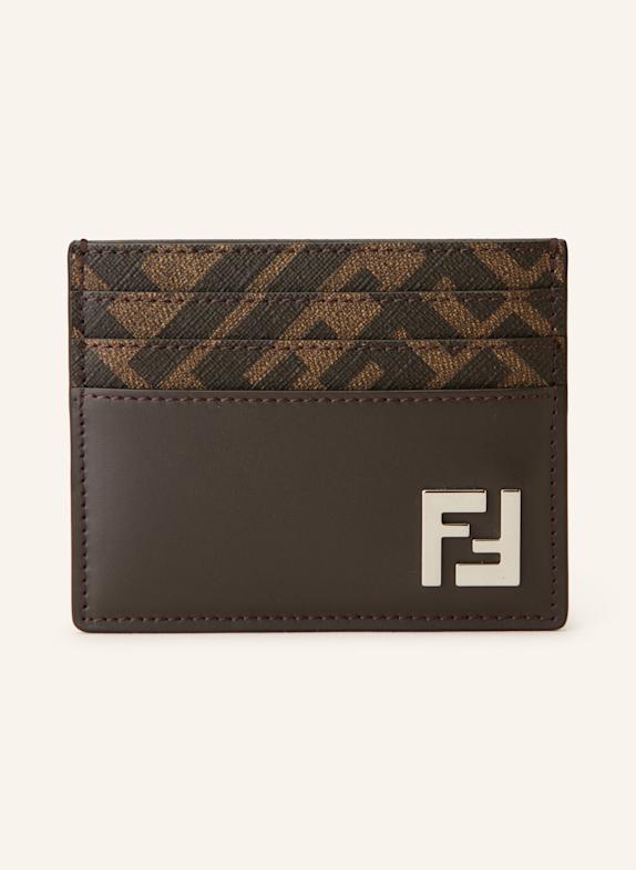 FENDI Kartenetui DUNKELBRAUN/ BRAUN