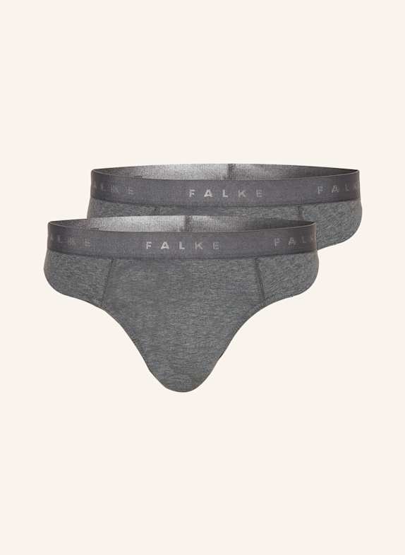 FALKE 2-Organic Cotton Quilt Crew Sweater GRAY