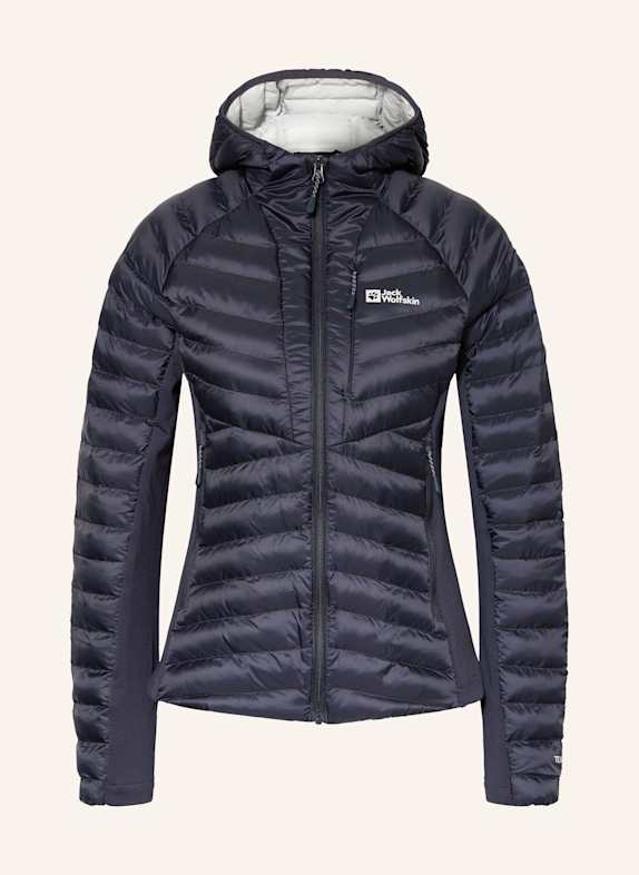 Jack Wolfskin Hybrid quilted jacket ROUTEBURN PRO DARK BLUE/ DARK GRAY