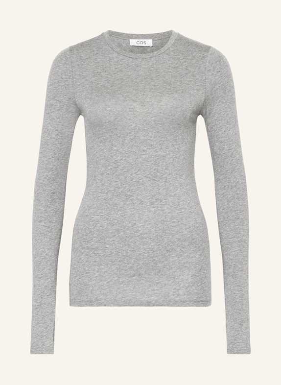COS Monki Ambidextra knit sweater in navy blue GRAY