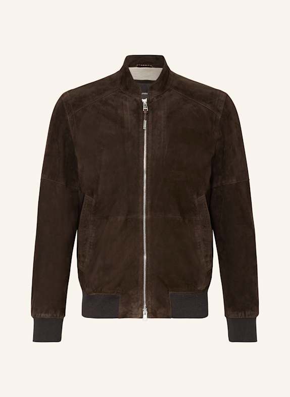 windsor. Lederjacke BORELLO DUNKELBRAUN