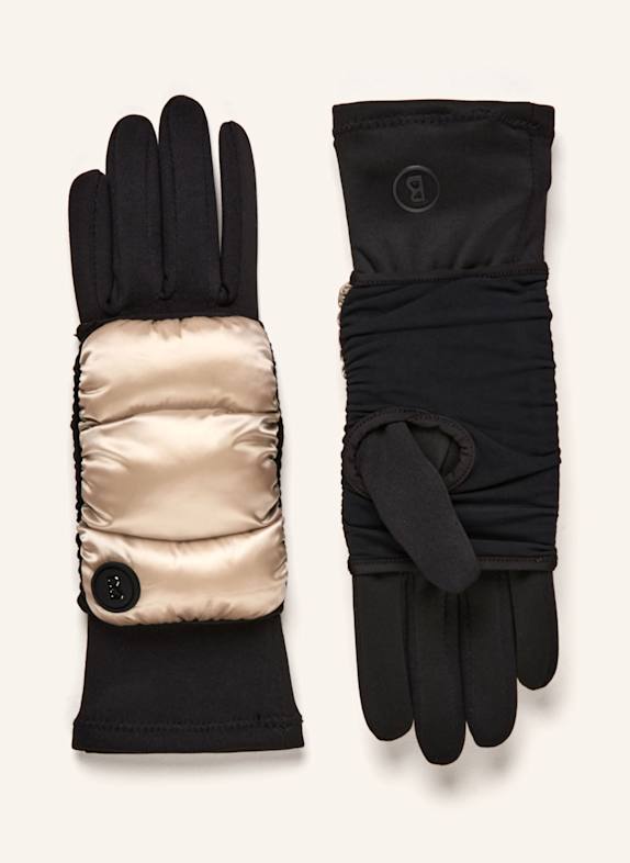 BOGNER 2-in-1-Handschuhe TOUCH mit Touchscreen-Funktion SCHWARZ/ CREME