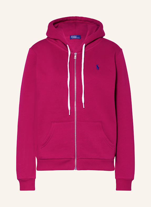 Mattr Foliage Polo Sweat jacket FUCHSIA
