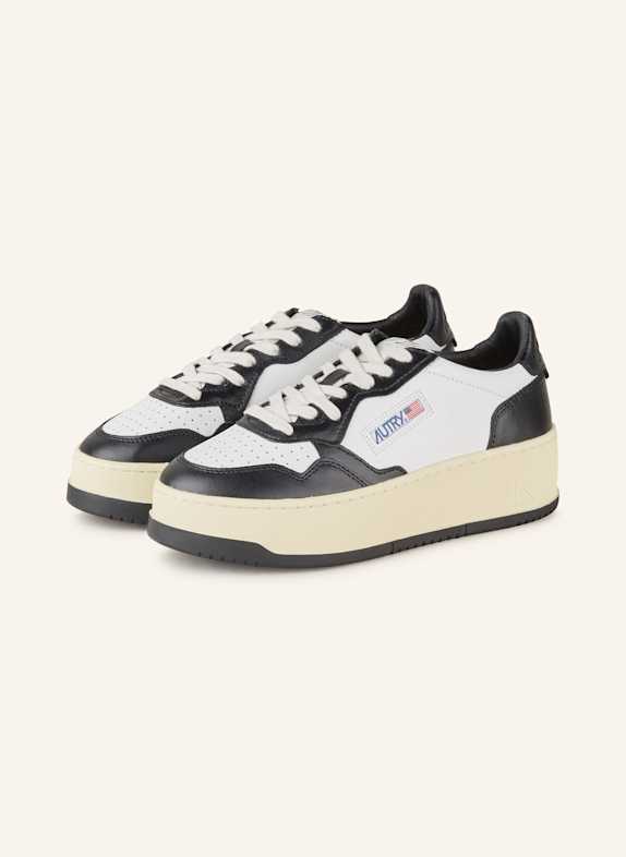 AUTRY Sneaker PLATFORM LOW LL WEISS/ SCHWARZ