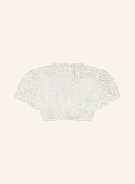 Gottseidank Dirndlbluse ERNESTA mit Spitze WEISS
