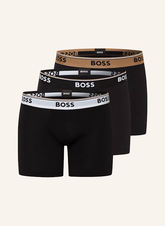 BOSS 3er-Pack Boxershorts POWER SCHWARZ